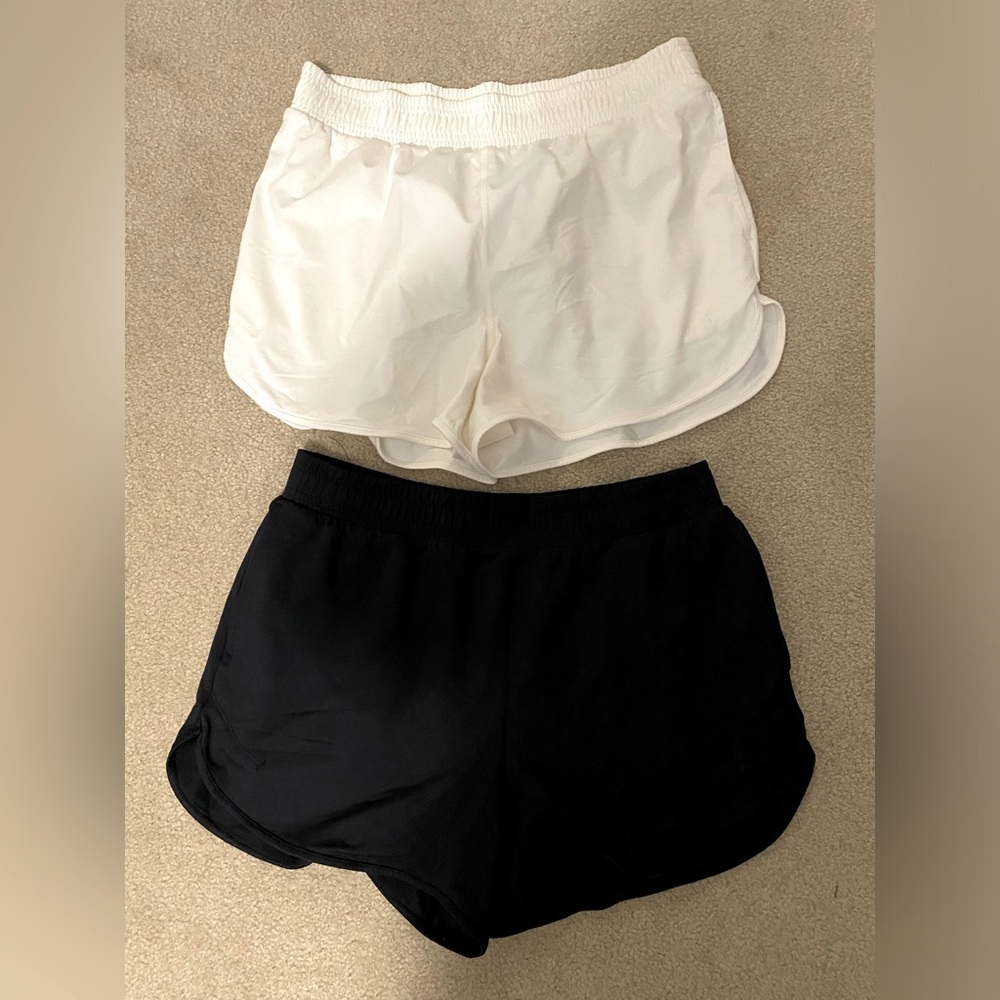 All in motion shorts 2 pair - black and white